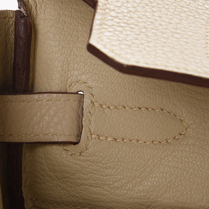 Hermes Taurillon Clemence Birkin 35 Parchemin 32 of 56