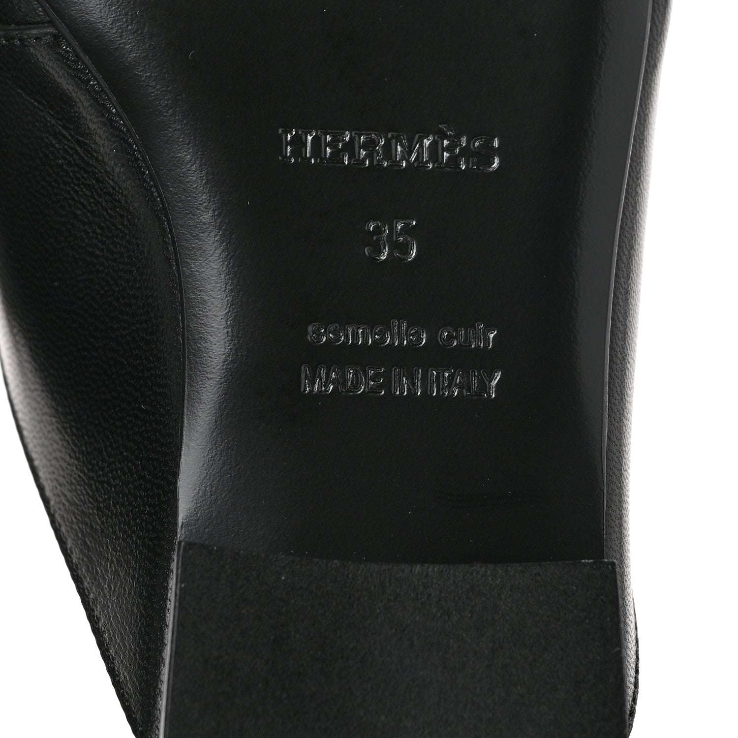 Hermes Supple Goatskin Catena Mules 35 Black 8 of 9