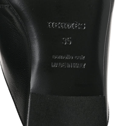 Hermes Supple Goatskin Catena Mules 35 Black 8 of 9