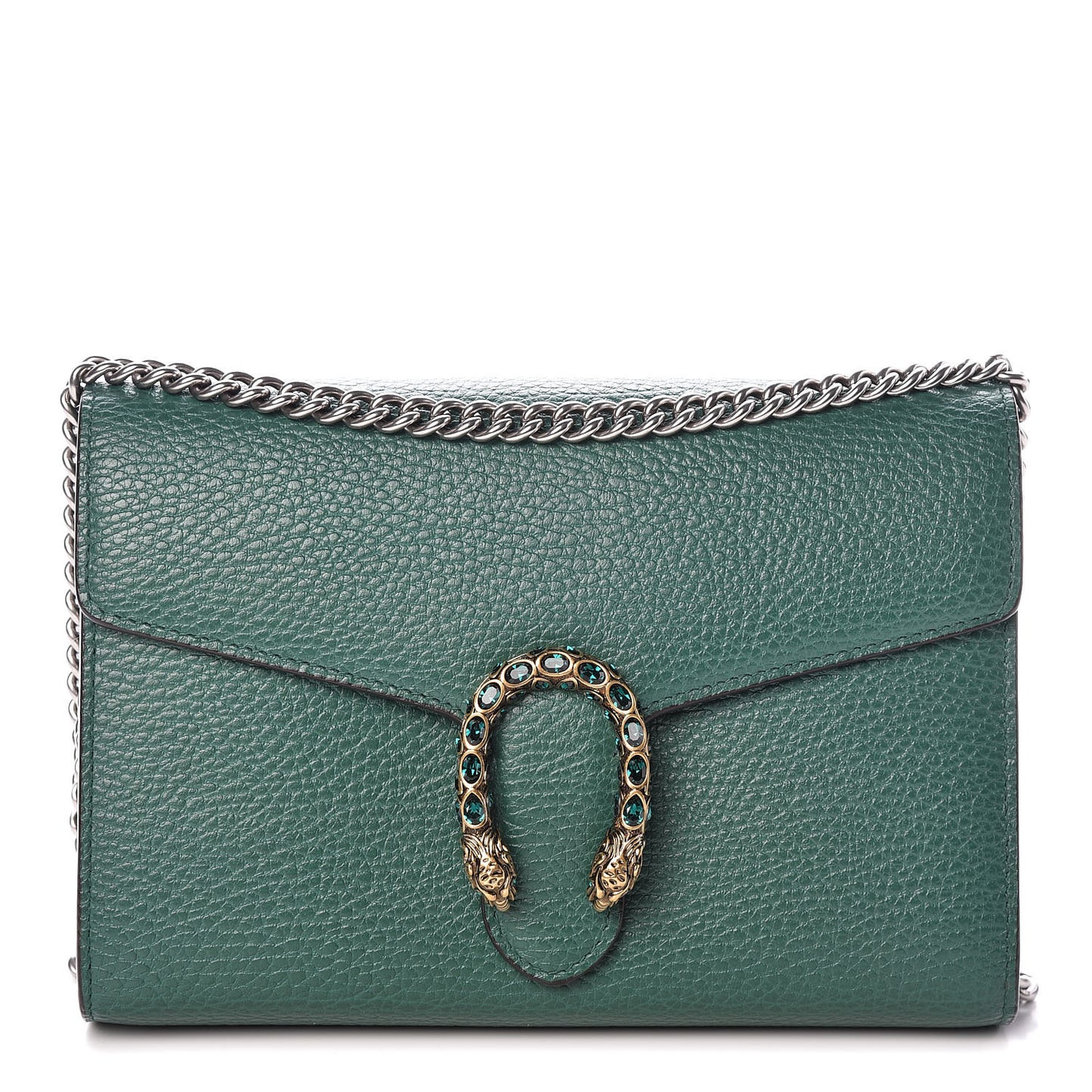 Calfskin Mini Dionysus Chain Wallet Emerald