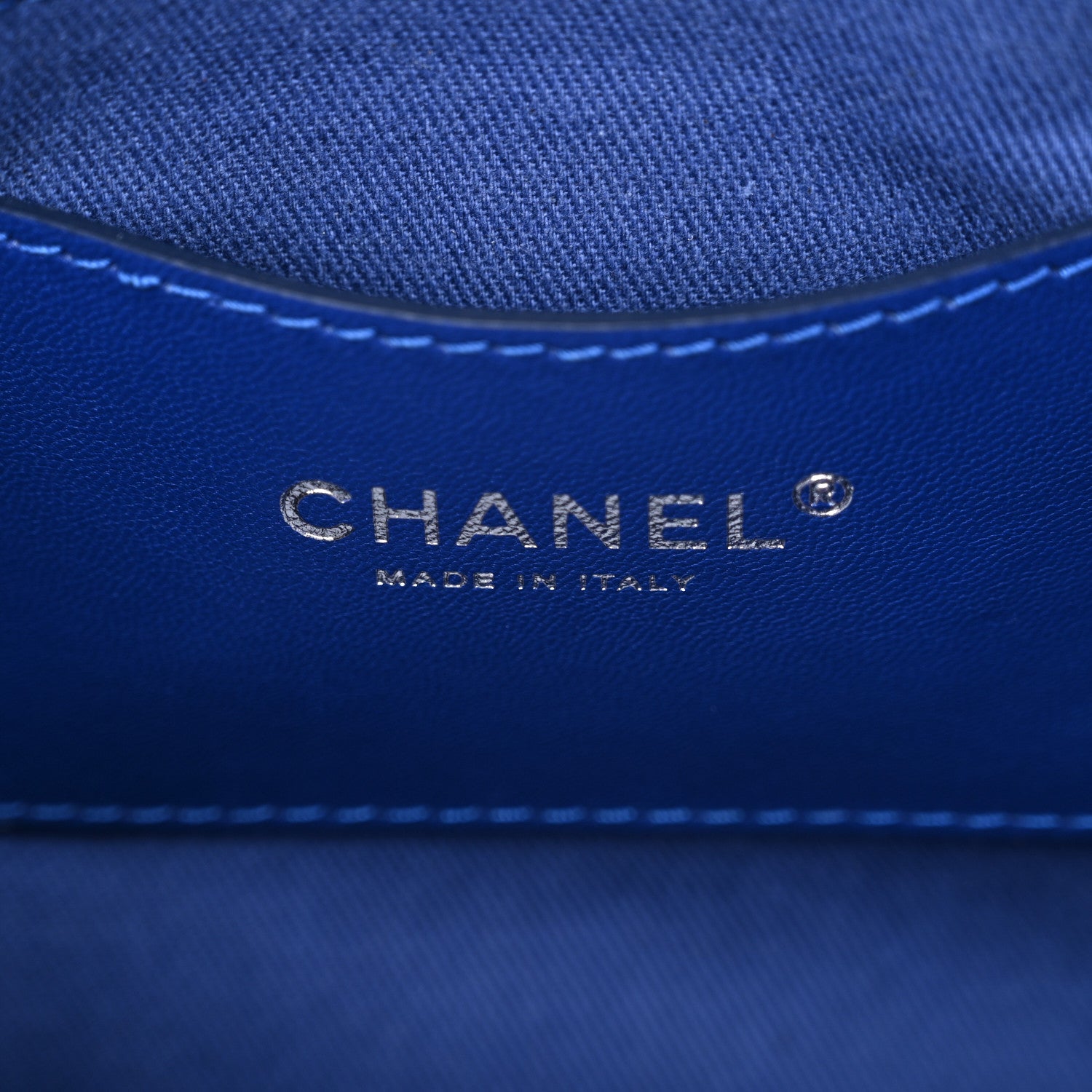 Chanel Patent Quilted Large Just Mademoiselle Bowling Bag Dark Blue 6 of 11