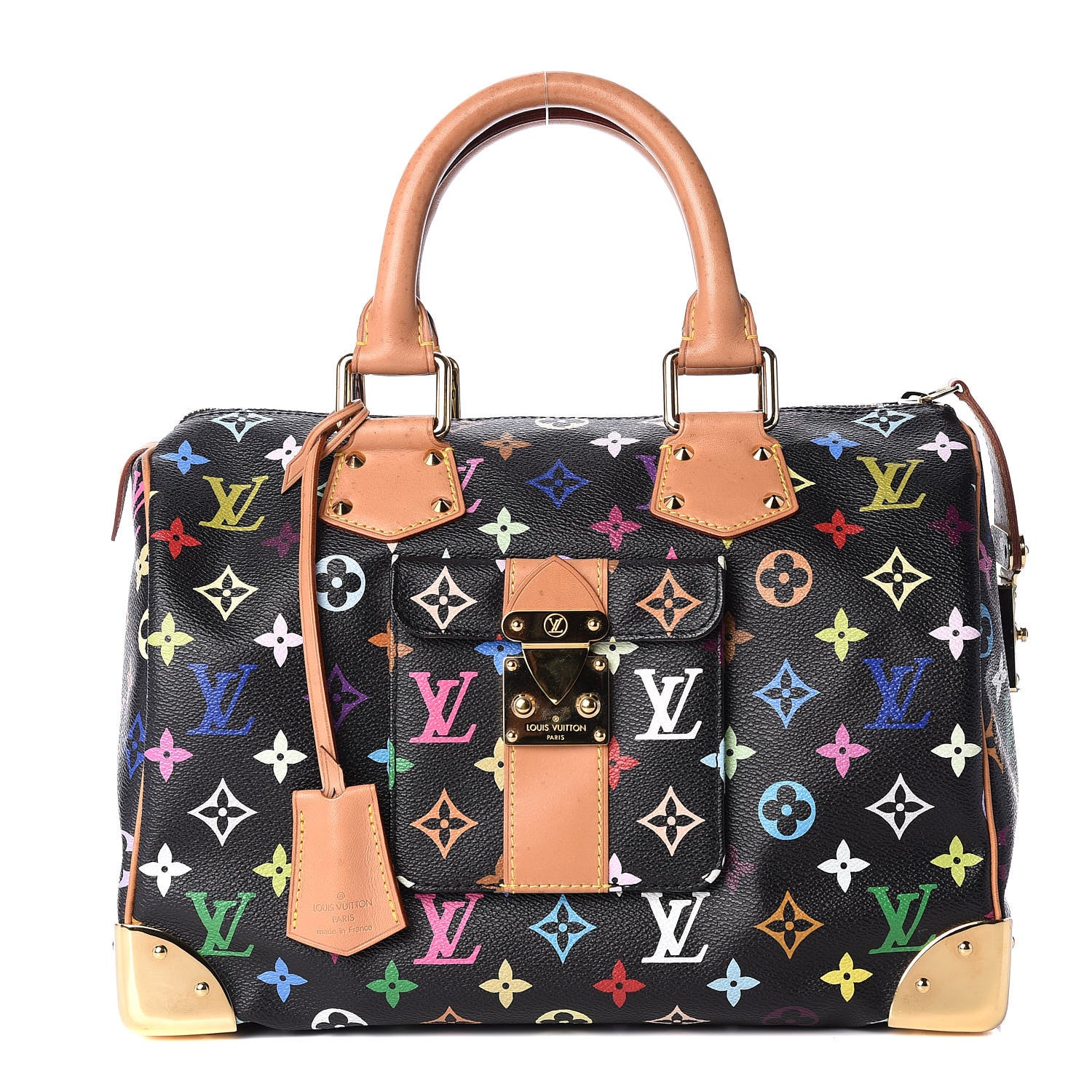 Louis Vuitton Monogram Multicolor Speedy 30 Black 1 of 13