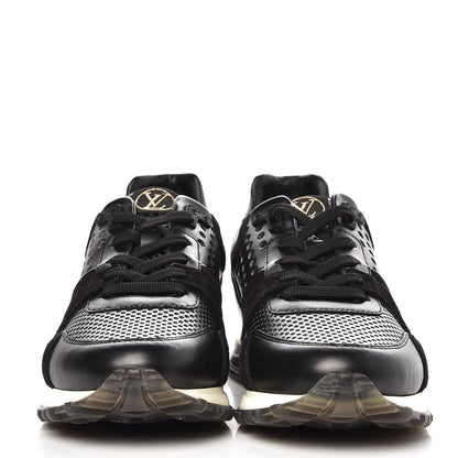 Louis Vuitton Nubuck Calfskin Perforated Run Away Sneakers 39 Black 3 of 8