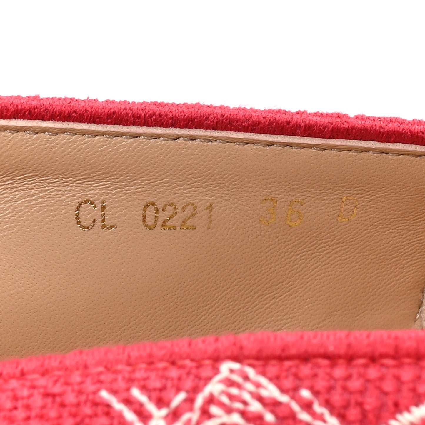Embroidered Toile De Jouy Granville Espadrille 36 Raspberry