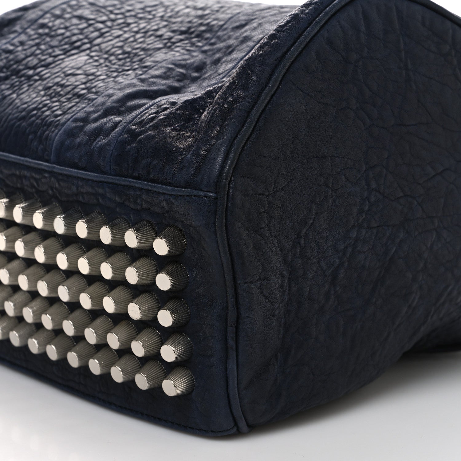 Alexander Wang Pebbled Lambskin Rocco Black Silver Hardware