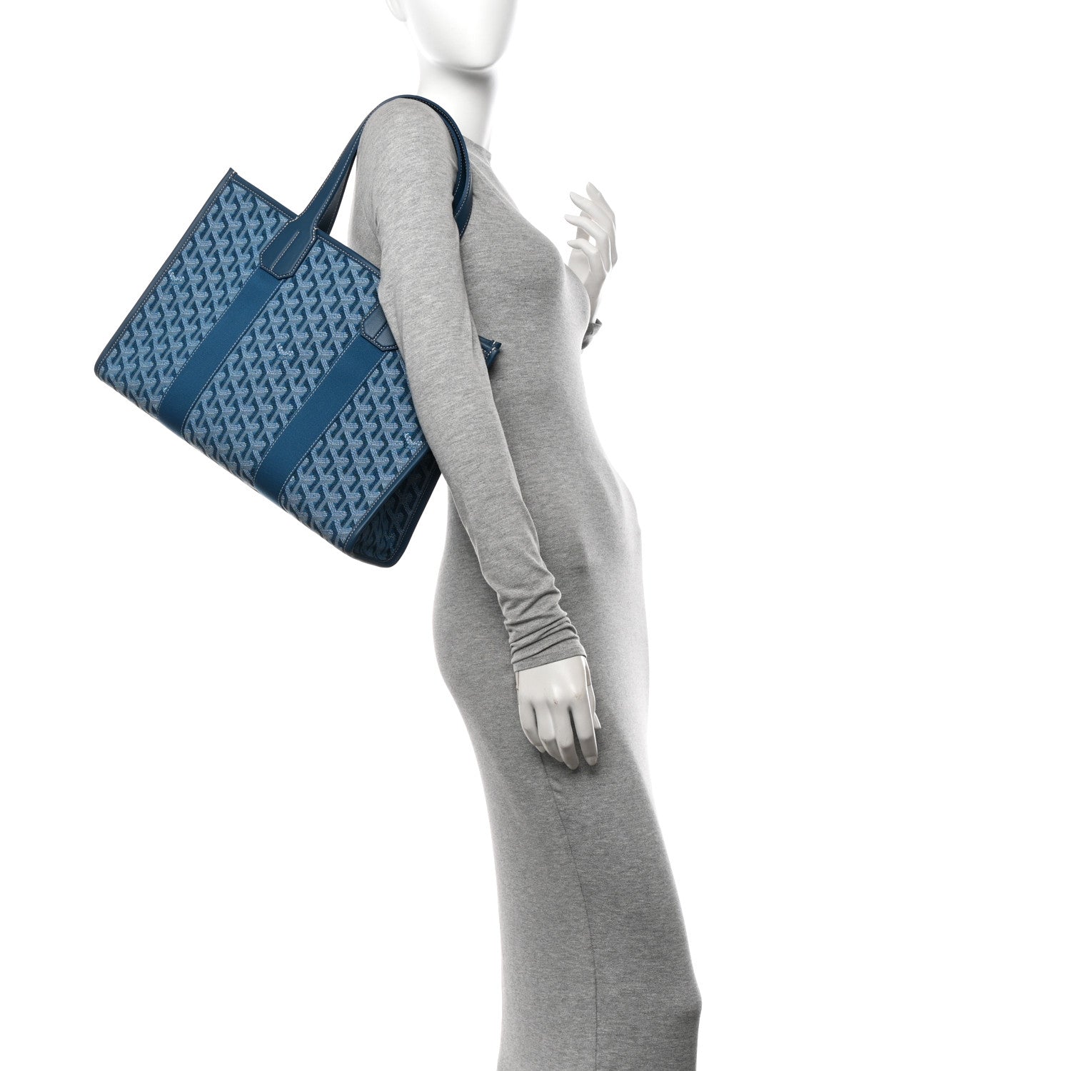 Goyard Goyardine Villette PM Tote Ocean Blue 2 of 12