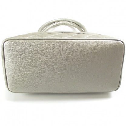 Chanel Caviar Medallion CC Tote Gold Silver 4 of 10