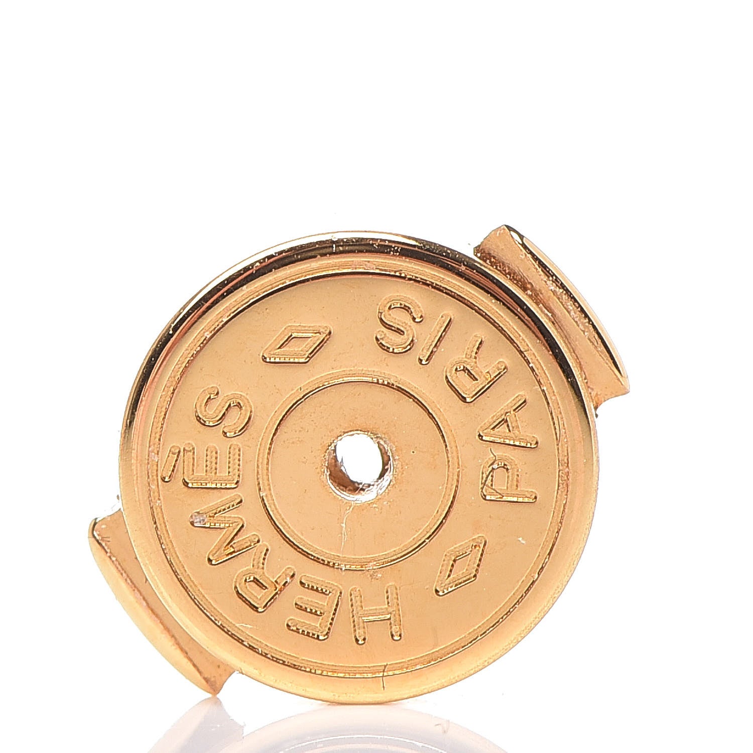 Hermes Gold Cage d'H Earrings Rose Dragee 5 of 5