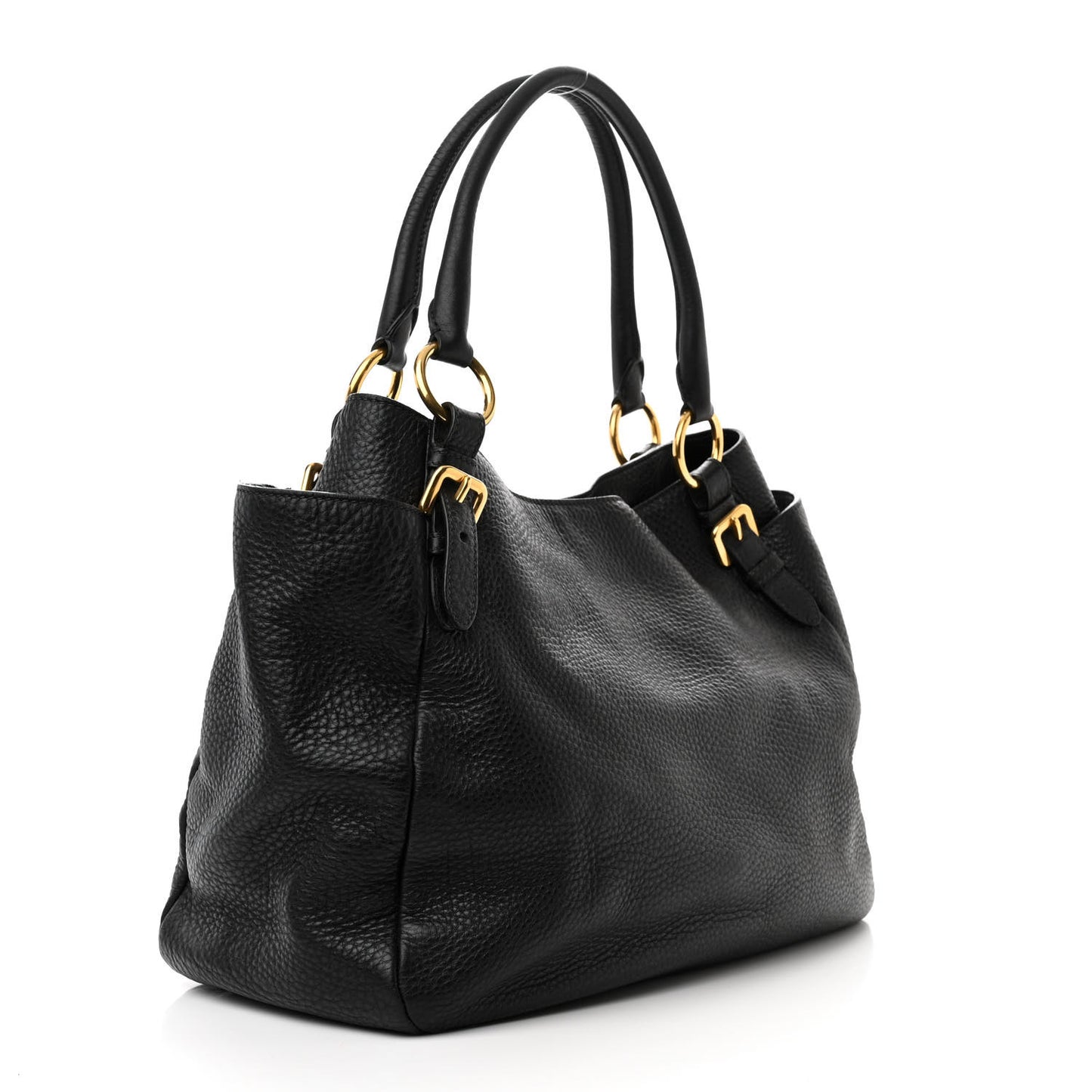Vitello Daino Tote Black