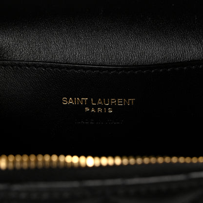 Saint Laurent Lambskin Quilted Mini Gaby Vanity Case Black 6 of 9