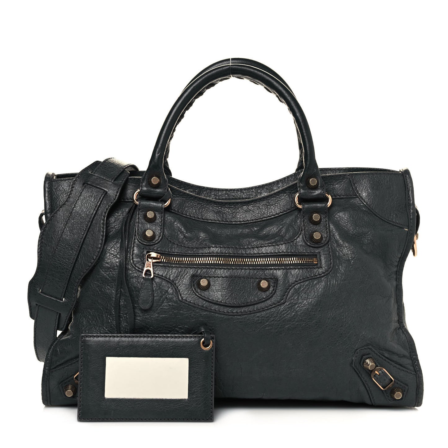 Agneau Giant 12 Rose Gold Hardware City Anthracite