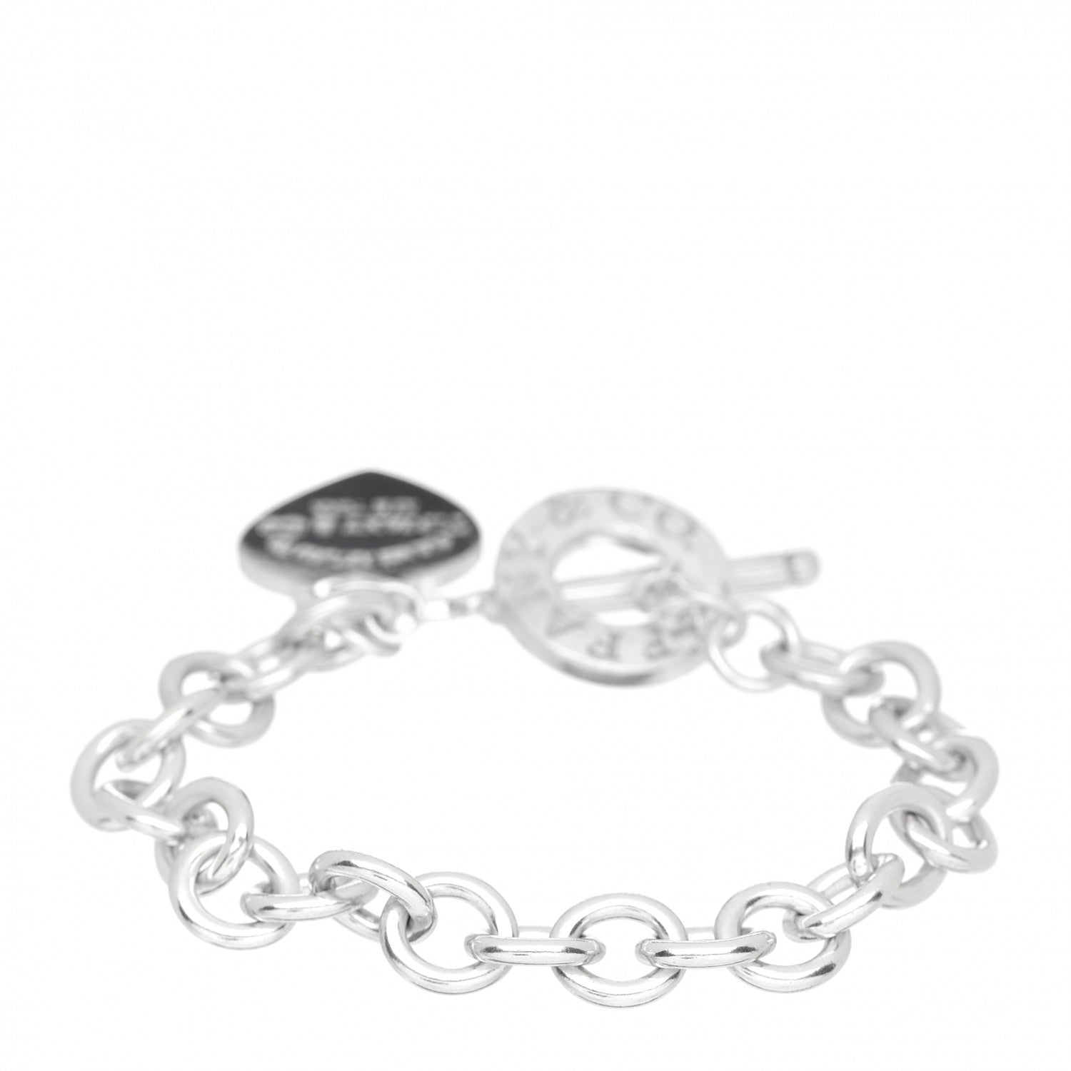 Tiffany Sterling Silver Return to Tiffany Heart Tag Toggle Bracelet 3 of 4