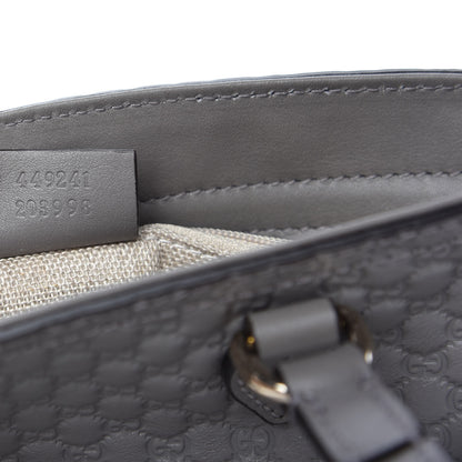 Gucci Microguccissima Small Bree Tote Graphite 9 of 10