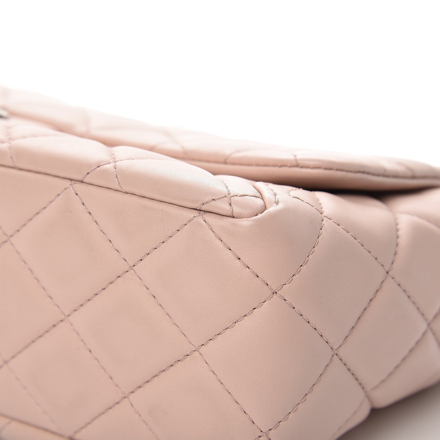Lambskin Large Around Pockets Flap Light Pink