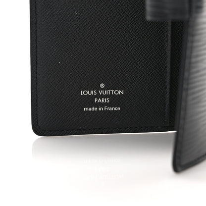 Louis Vuitton Epi Small Ring Agenda Cover Black 5 of 9