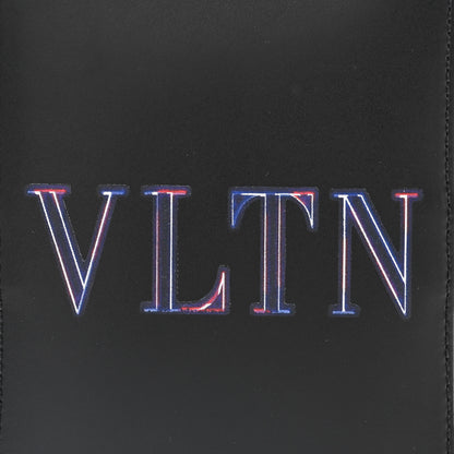 Valentino Garavani Calfskin VLTN Neon Messenger Bag Black 7 of 9