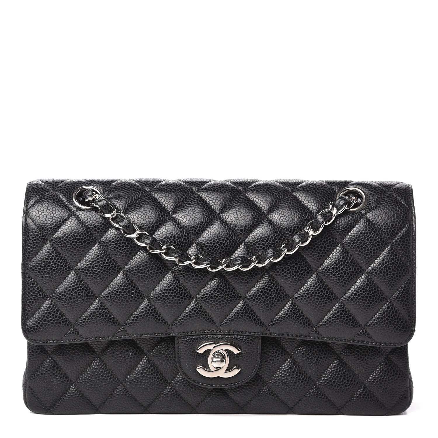 Chanel Caviar Quilted Medium Double Flap Black 1 of 11