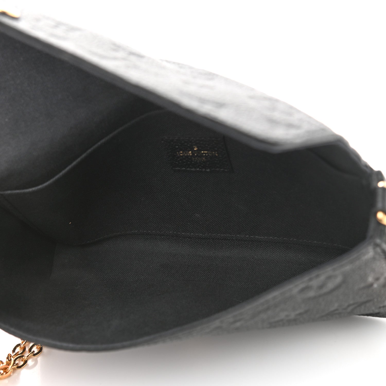 Louis Vuitton Empreinte Pochette Felicie Chain Wallet Black 6 of 12