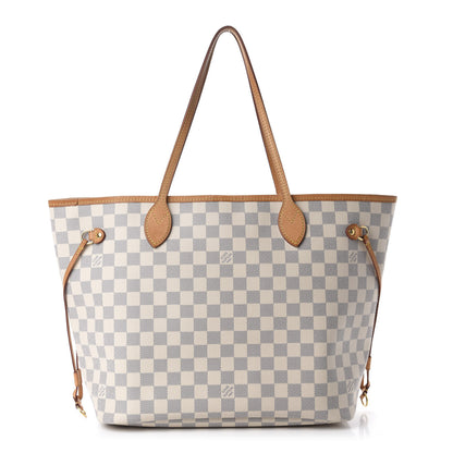 Louis Vuitton Damier Azur Neo Neverfull MM Rose Ballerine 1 of 12