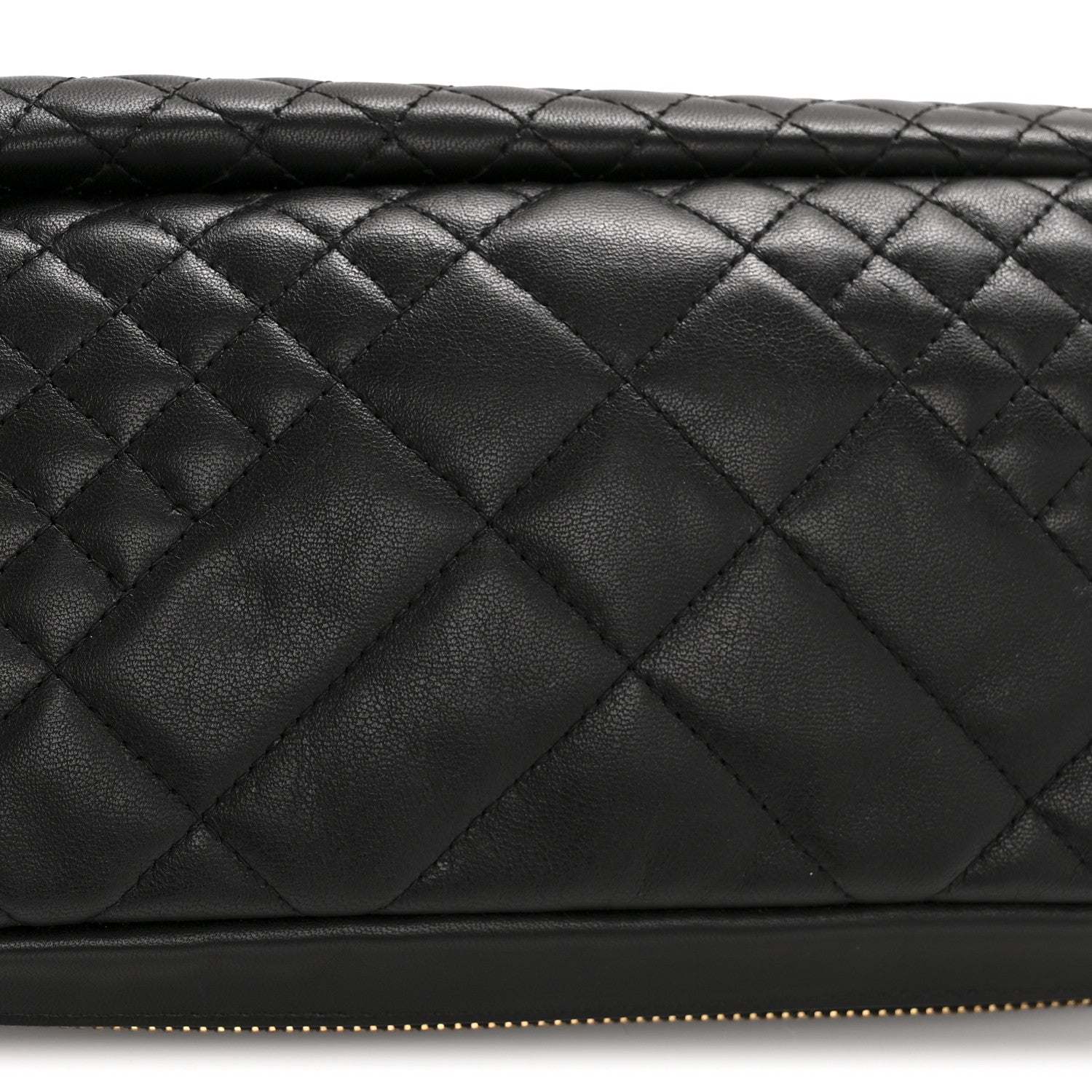 Versace Nappa Barocco Quilted Vanitas Medea Belt Bag Black Red White 14 of 14