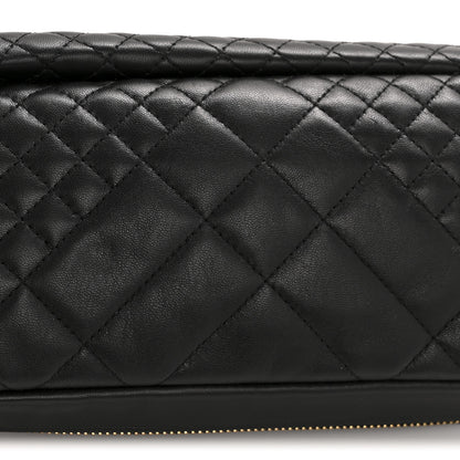 Versace Nappa Barocco Quilted Vanitas Medea Belt Bag Black Red White 14 of 14