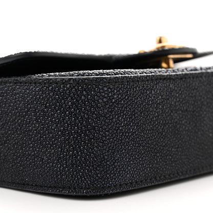 Chanel Galuchat Stingray Mini Flap Black 9 of 15