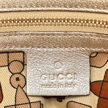Gucci Guccissima Small Capri Satchel Metallic Gold 6 of 10