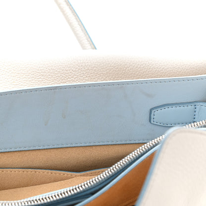 MCM Grained Calfskin Large Milla Tote Whisper Grey 11 of 15