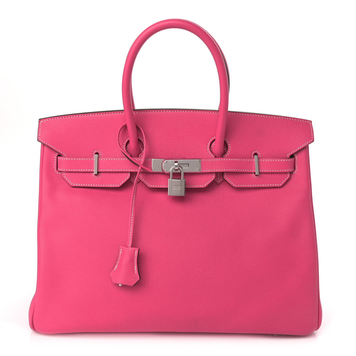 Hermes Epsom Candy Birkin 35 Rose Tyrien Rubis 1 of 43