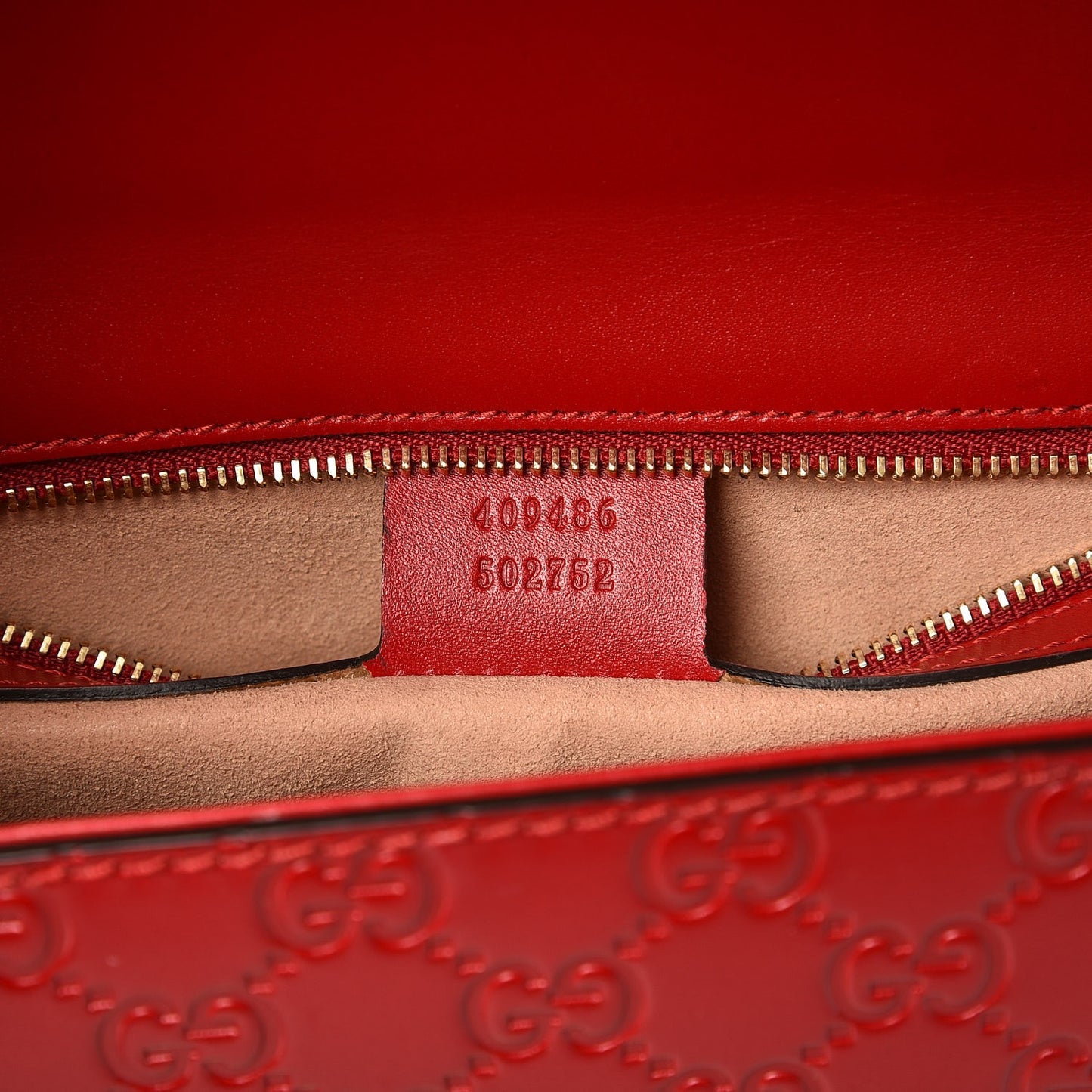 Guccissima Medium Padlock Shoulder Bag Hibiscus Red
