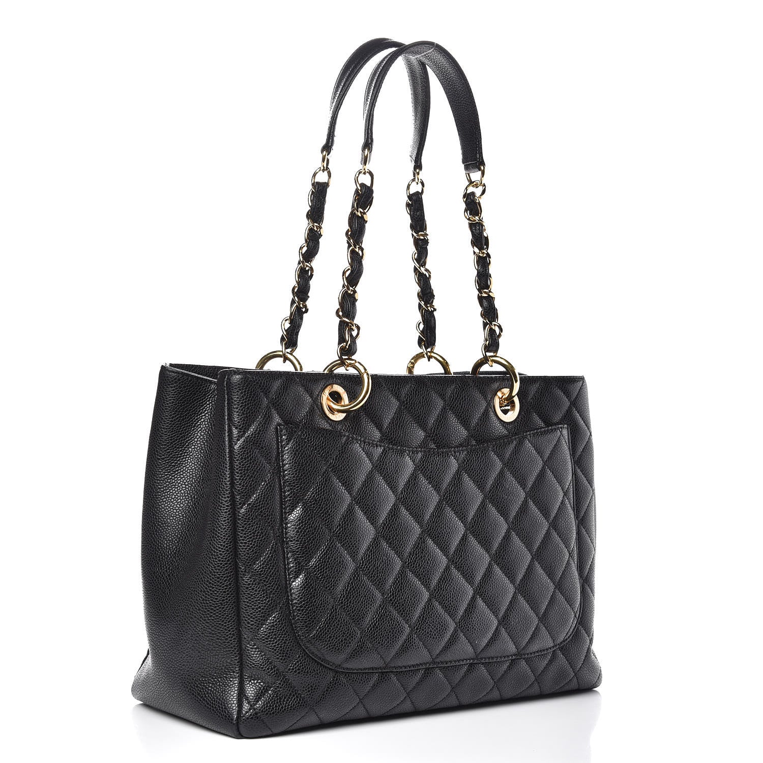Chanel Caviar Quilted Grand Shopping Tote GST Black 3 of 13