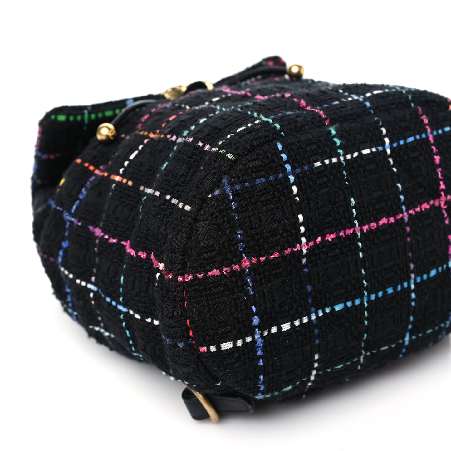 Tweed Quilted Chanel 19 Backpack Black Multicolor