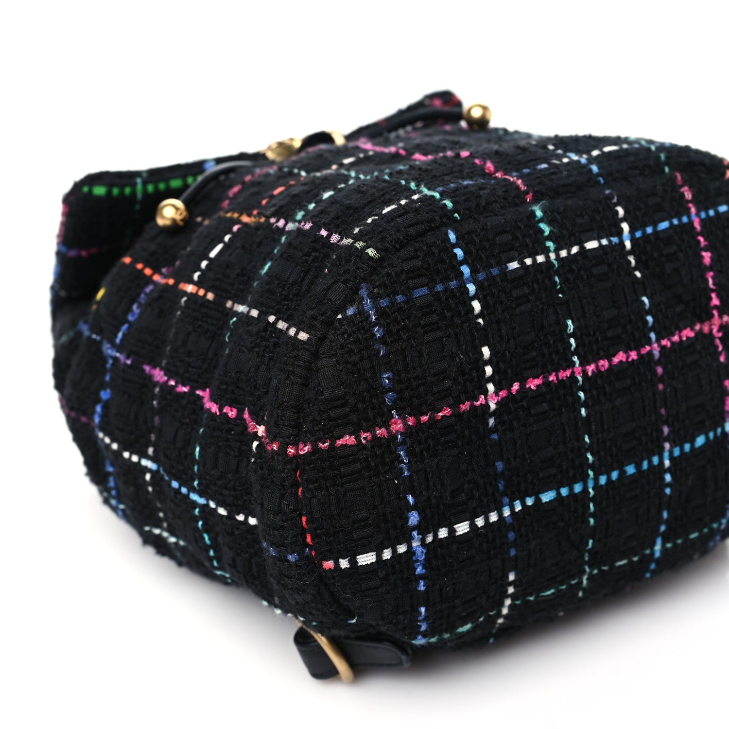 Chanel Tweed Quilted Chanel 19 Backpack Black Multicolor 9 of 10