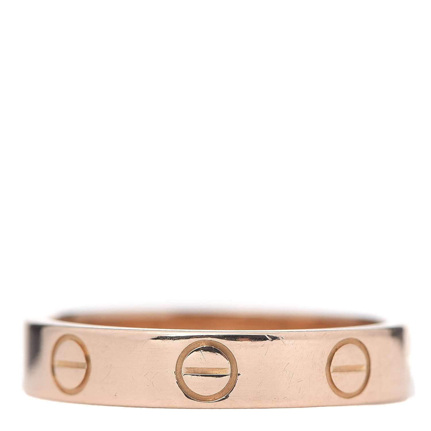 Cartier 18K Pink Gold 3.5mm LOVE Wedding Band Ring 50 5.25 3 of 4