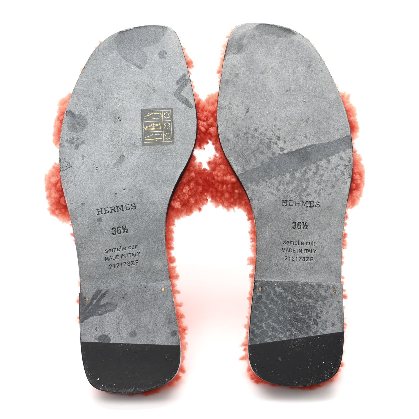 Woolskin Oran Sandals 36.5 Orange