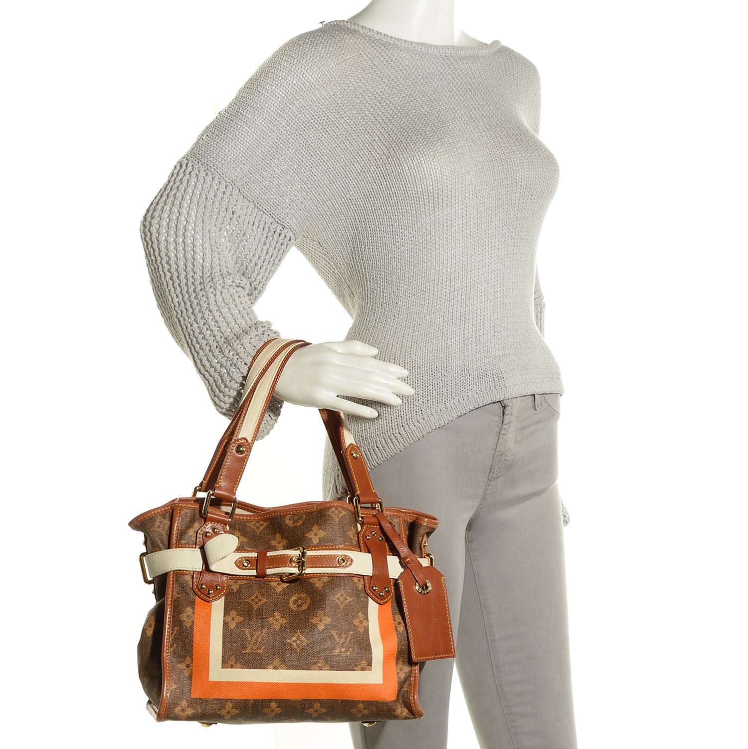 Louis Vuitton Monogram Rayures Tisse Sac PM 2 of 7