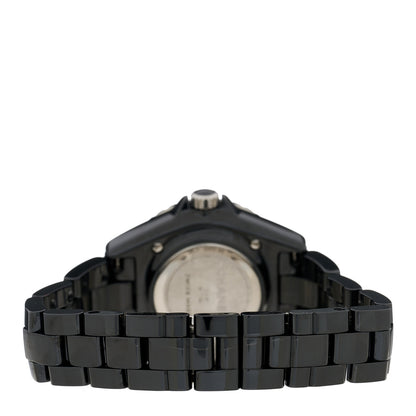 Chanel Stainless Steel Ceramic 33mm J12 Quartz Watch Black 3 of 4