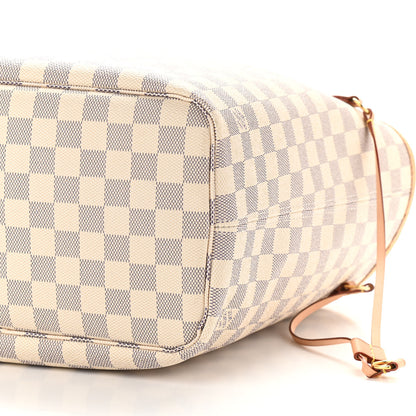 Louis Vuitton Damier Azur Neo Neverfull MM Rose Ballerine 7 of 15