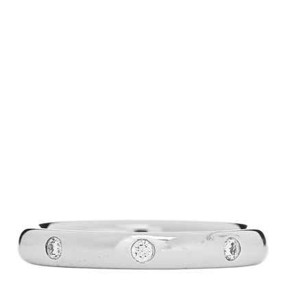 Van Cleef & Arpels Platinum Diamond Tendrement Etoiles Wedding Band Ring 47 4 1 of 4