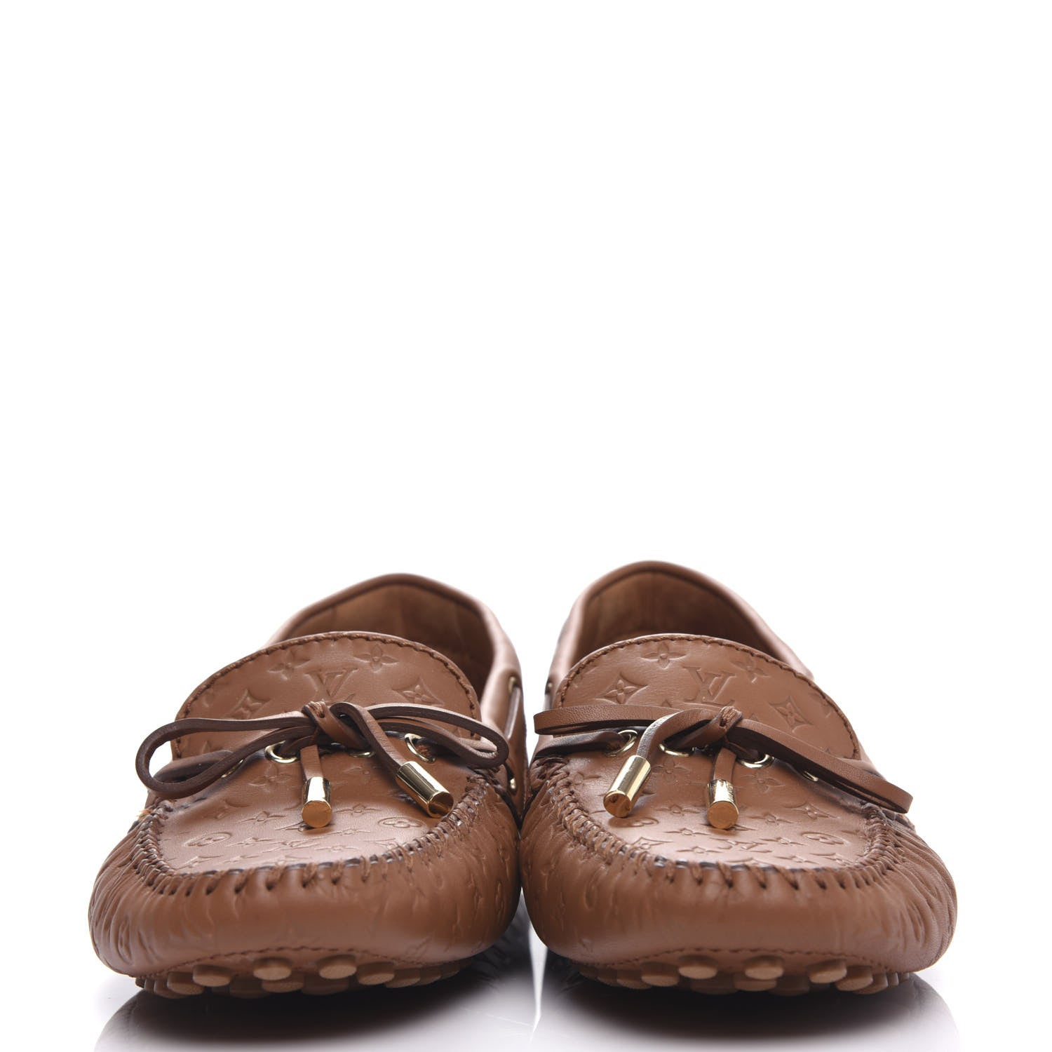 Louis Vuitton Empreinte Gloria Loafers 39.5 Cognac 2 of 10