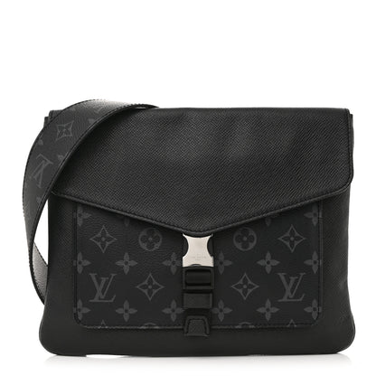 Louis Vuitton Taigarama Outdoor Flap Messenger Black 1 of 11