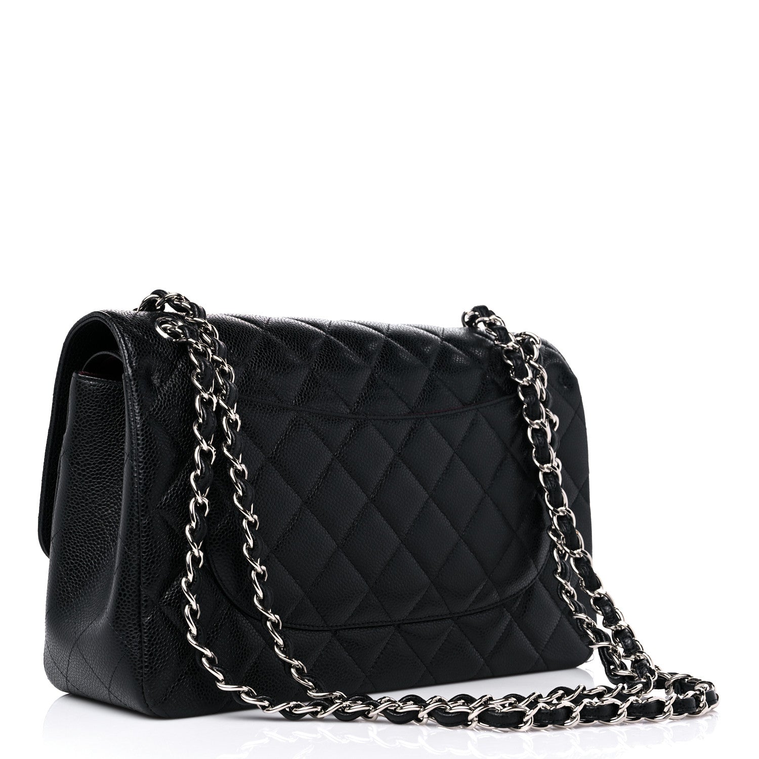 Chanel Caviar Quilted Jumbo Double Flap Black 3 of 12