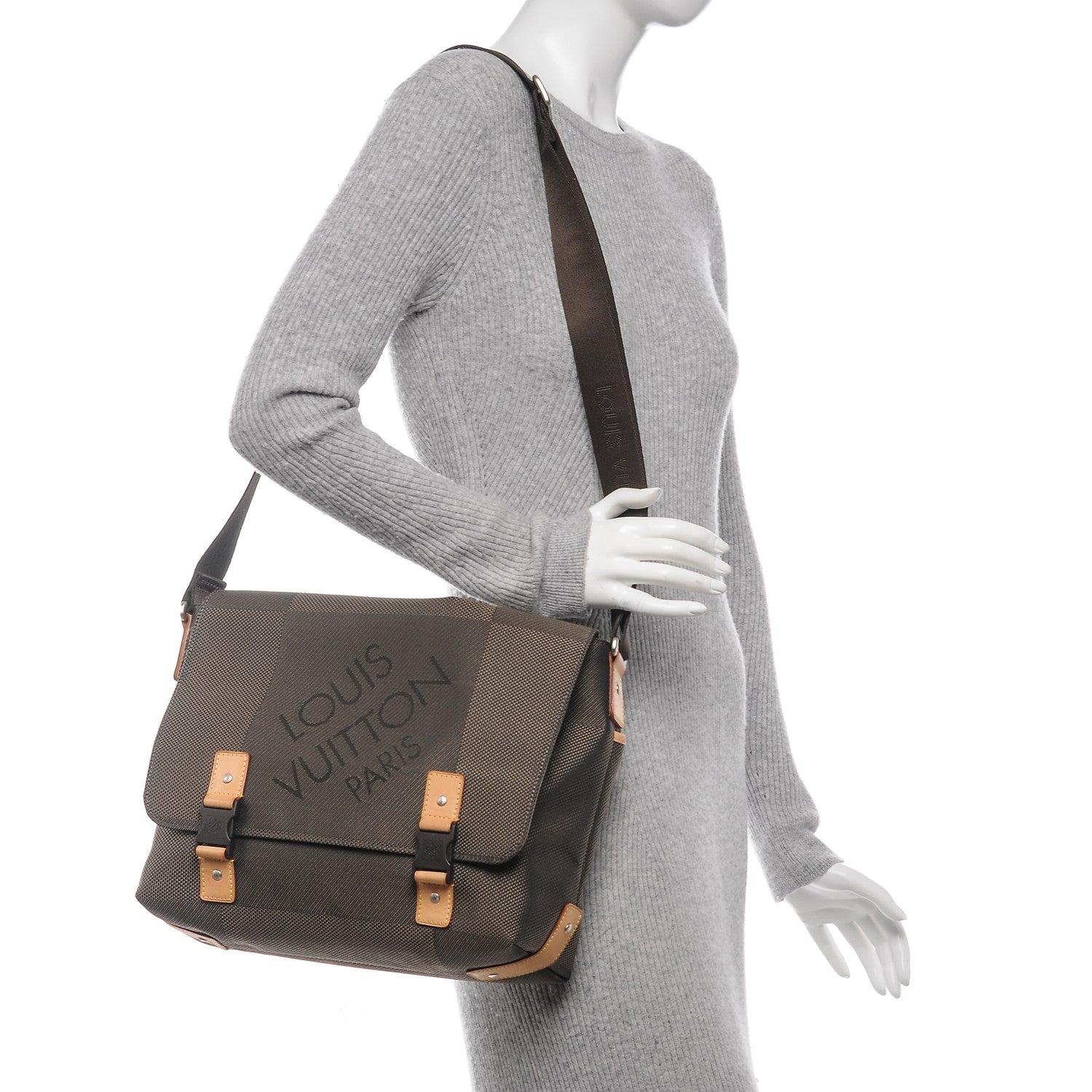 Louis Vuitton Damier Geant Loup Messenger Bag Earth 2 of 7