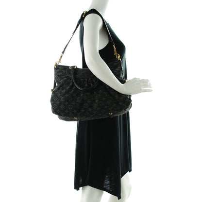 Louis Vuitton Denim Neo Cabby MM Black 2 of 7