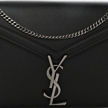 Saint Laurent Grain De Poudre Monogram Cassandra Clasp Bag Black 9 of 11