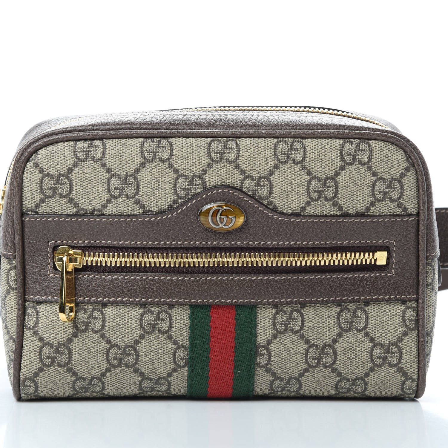 Gucci GG Supreme Monogram Web Small Ophidia Belt Bag 85 34 Dark Brown 8 of 10