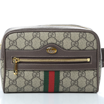 Gucci GG Supreme Monogram Web Small Ophidia Belt Bag 85 34 Dark Brown 8 of 10