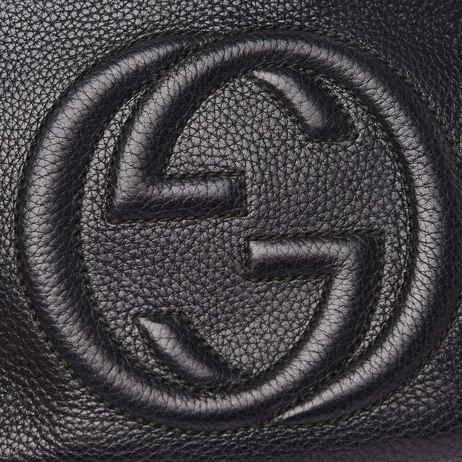 Gucci Pebbled Calfskin Small Soho Disco Bag Black 9 of 13
