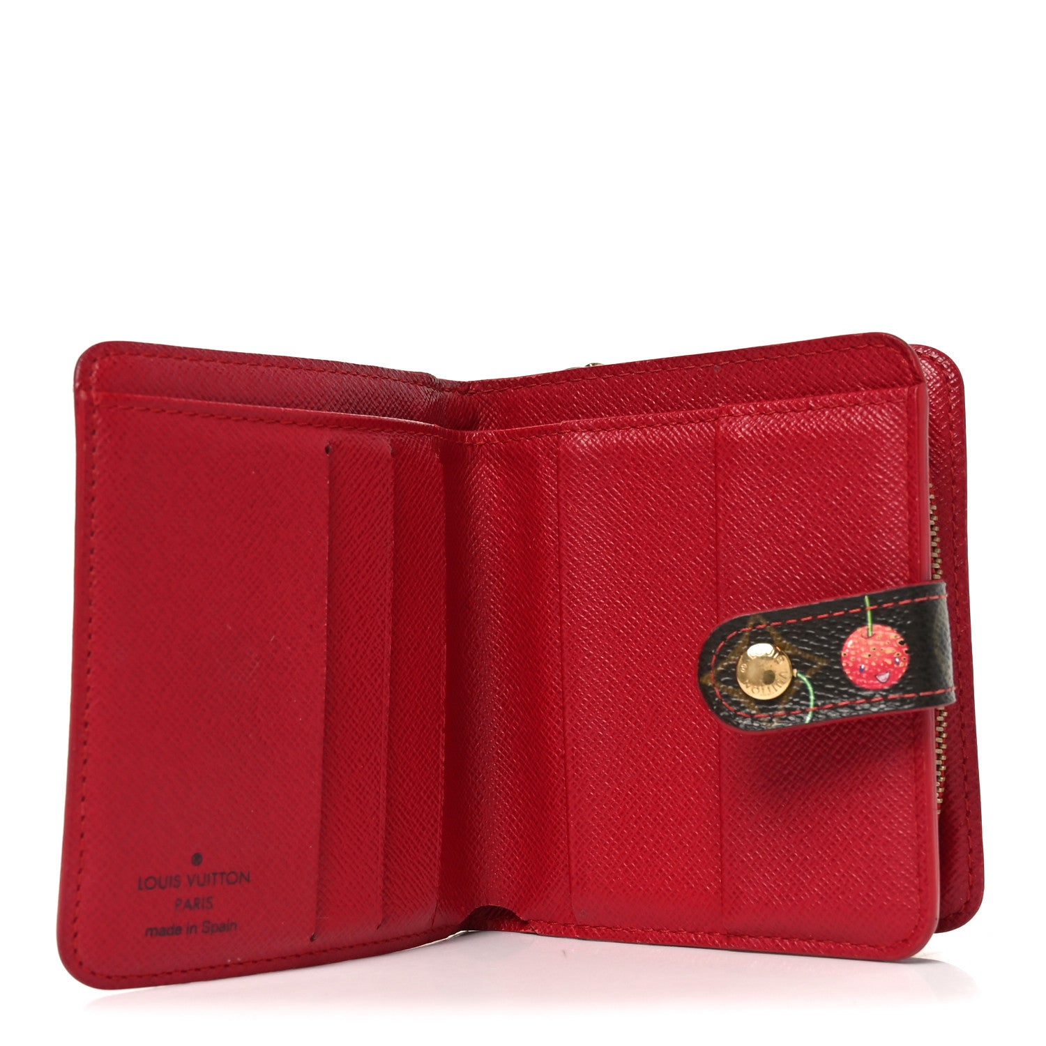 Louis Vuitton Monogram Cerises Compact Zippe Wallet 5 of 8