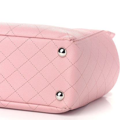 Chanel Grained Calfskin CC Pocket Tote Pink 9 of 9